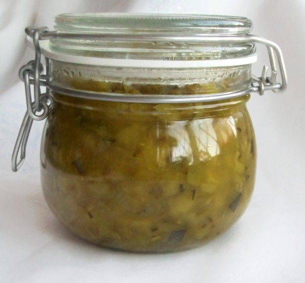 Courgette Relish - Using ingredients picked straight from the eighth best plot in Leeds and beyond ;)